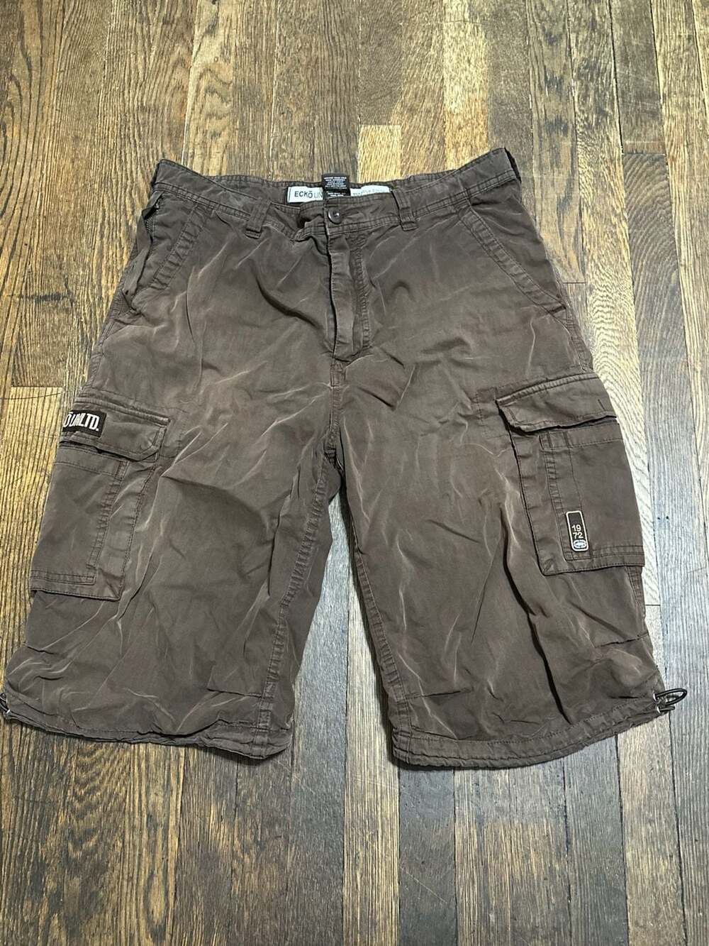 Y2K Ecko Unltd. Brown Cargo Shorts Men's Size 34 Streetwear